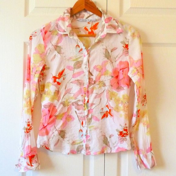 COTTON Voile Collar Shirt - Picture 2 of 8